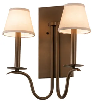 14"W Octavia 2 Lt Wall Sconce