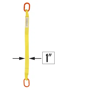 1"x10' (2 ply) Single Leg Nylon Sling w/ Master Link Both Ends