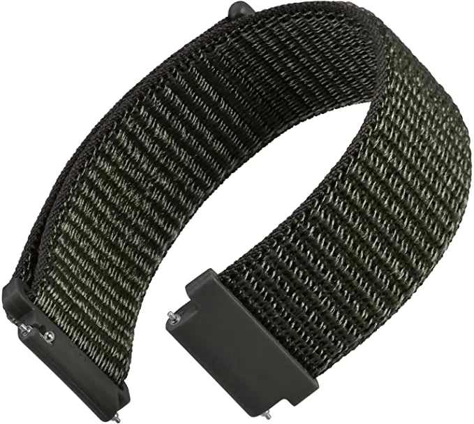 22mm SmartWatch Sport Loop Nylon Bands Deep Navy