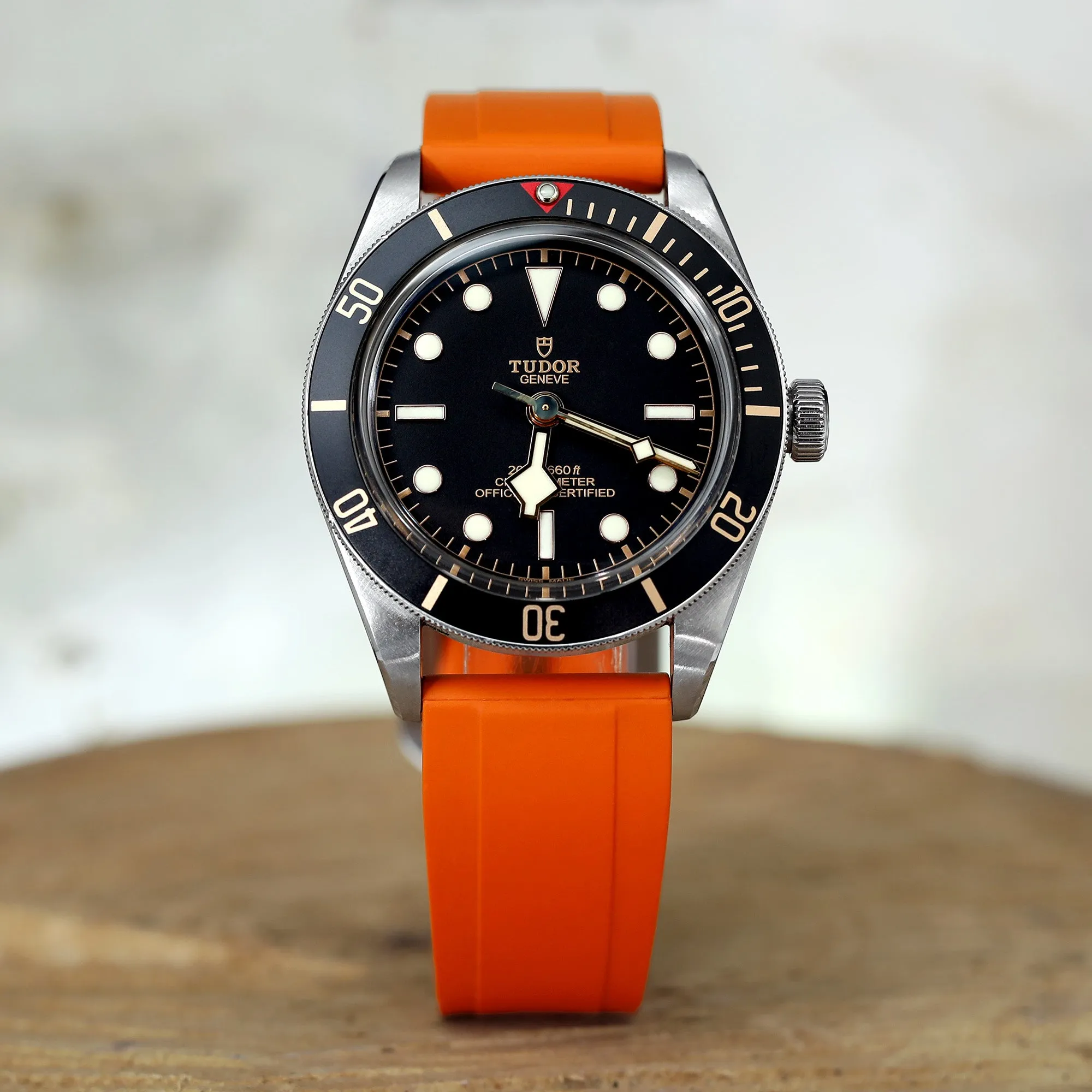 22mm STRAIGHT END FKM RUBBER STRAP (UX03)