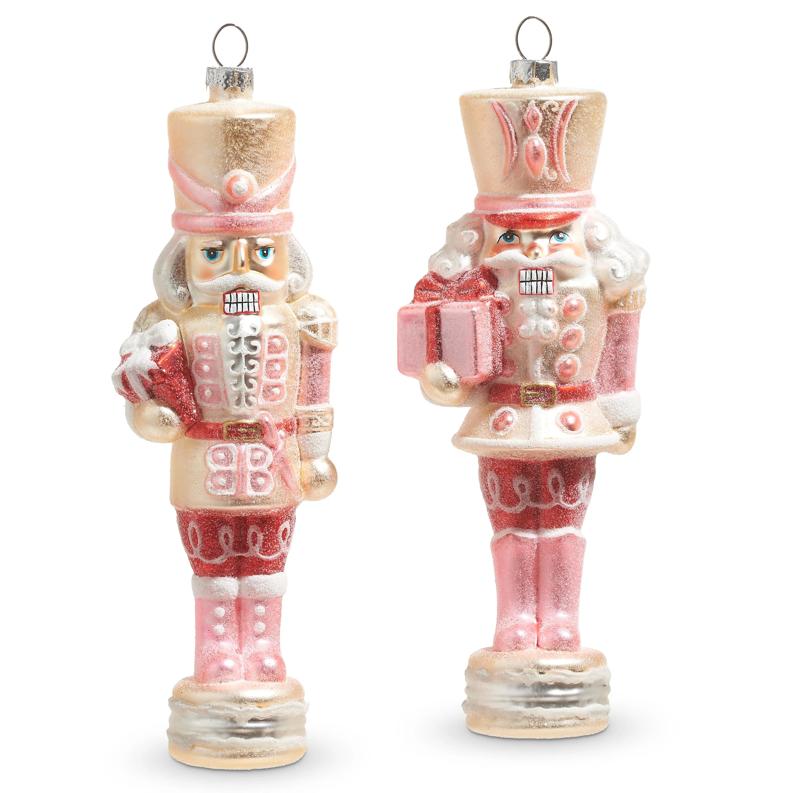 8" Glittered Nutcracker Ornament - Choice of 2 Styles