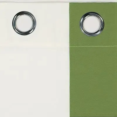 95"x52" Hampton Border Outdoor Room Darkening Curtain Panel Green - Waverly Sun N Shade