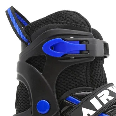 Airwalk Kids Youth Boys Girls Adjustable Inline Skates ABEC-5 Bearing, Blue, 5-8