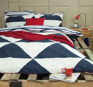 Ardor Tyrell Navy Quilt Cover Set