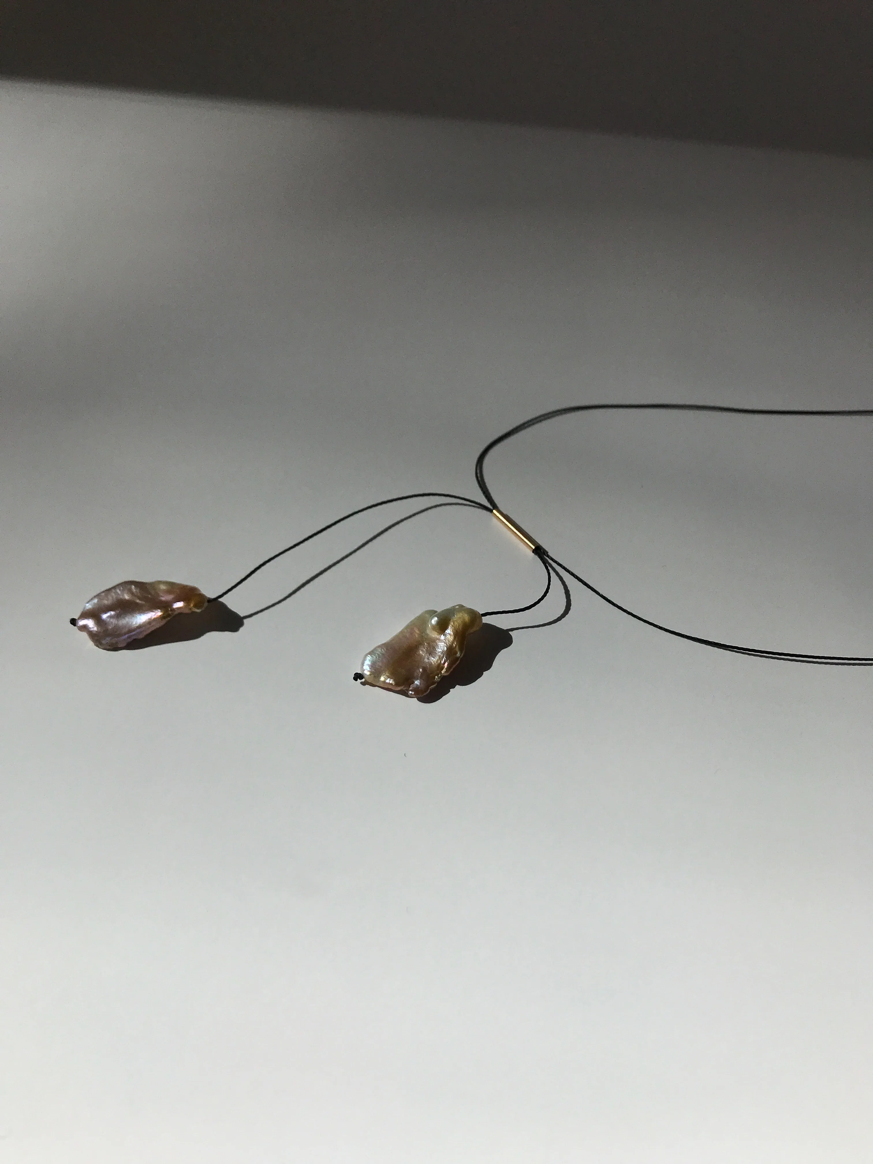 Balance Necklace with Keshi Pearls