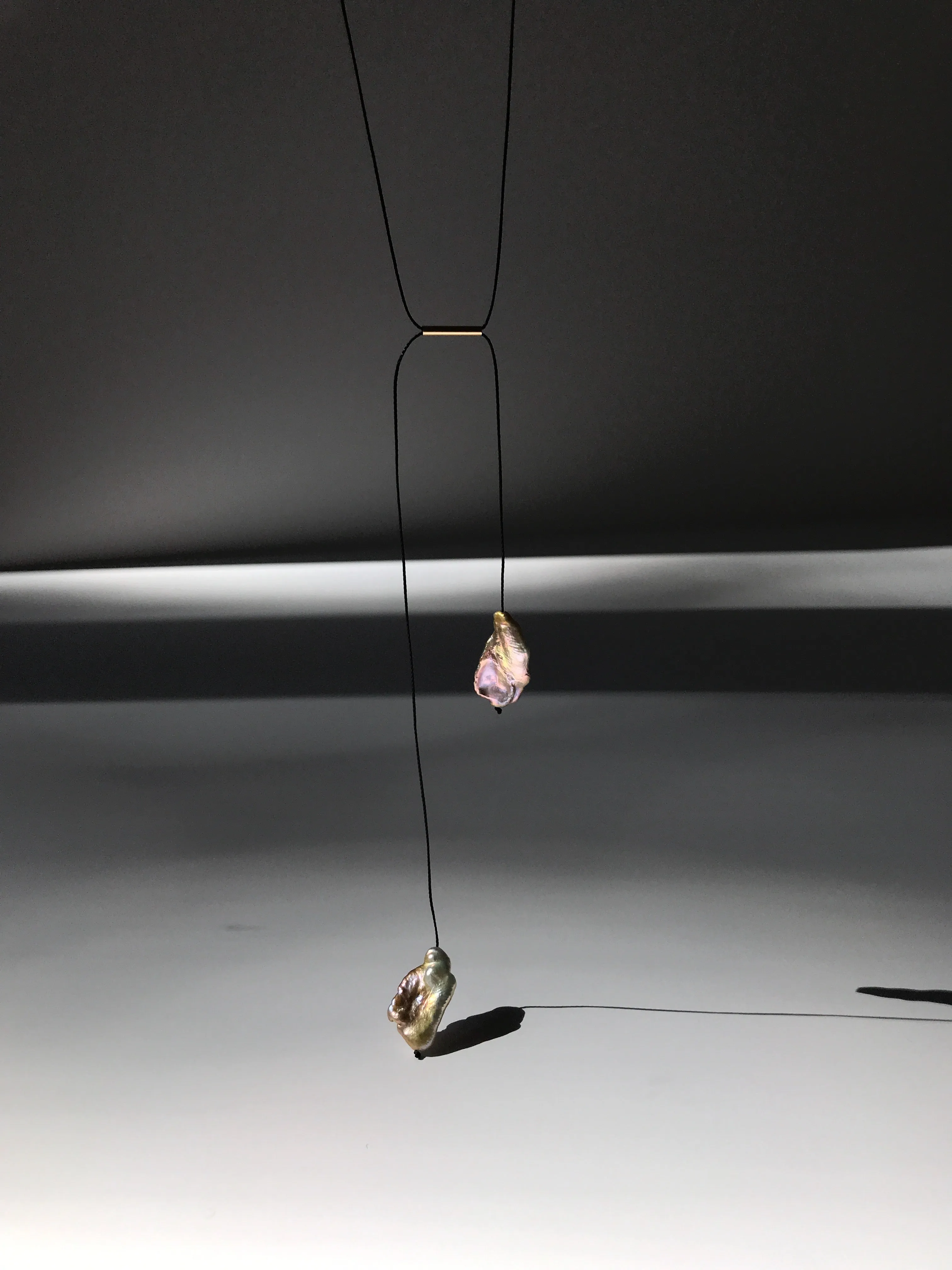 Balance Necklace with Keshi Pearls