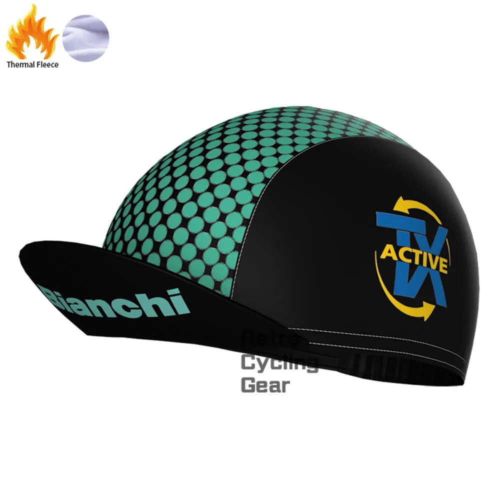 black Bianchi Cycling Cap