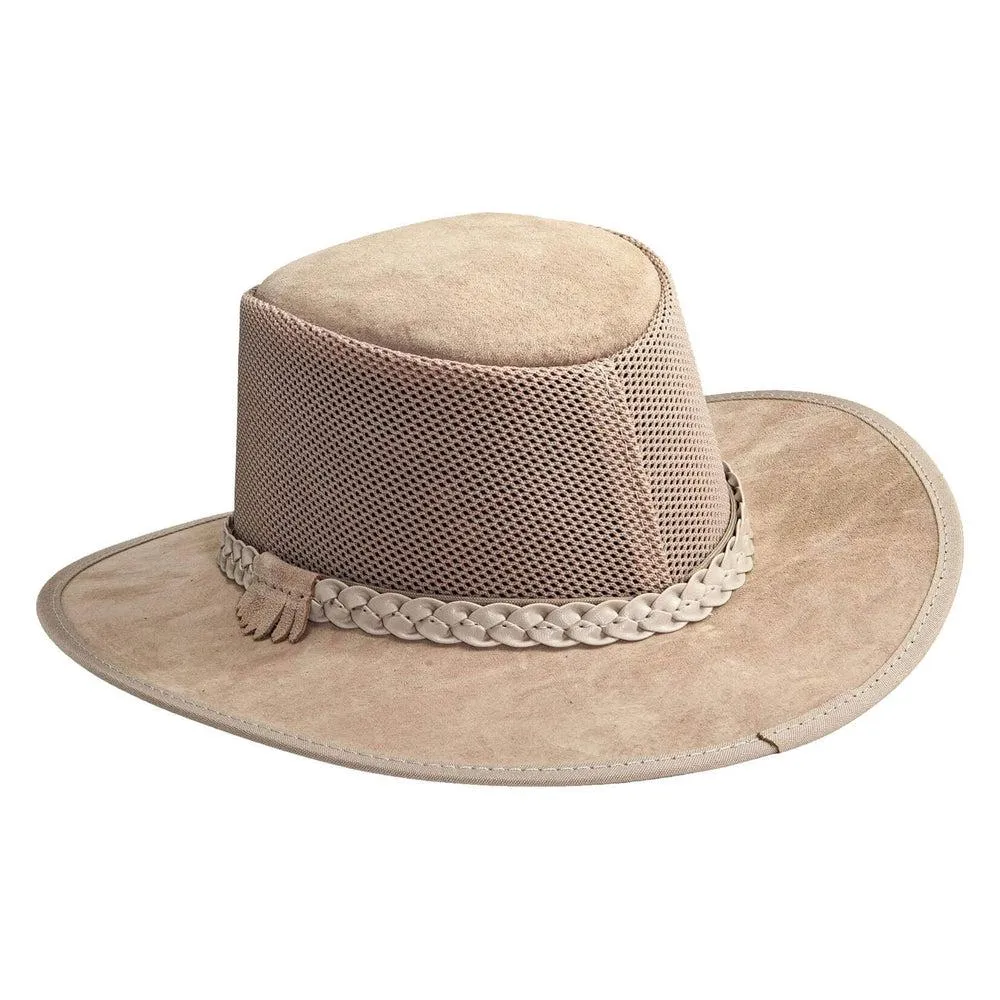 Breeze Latte | Womens Latte Suede Sun Hat