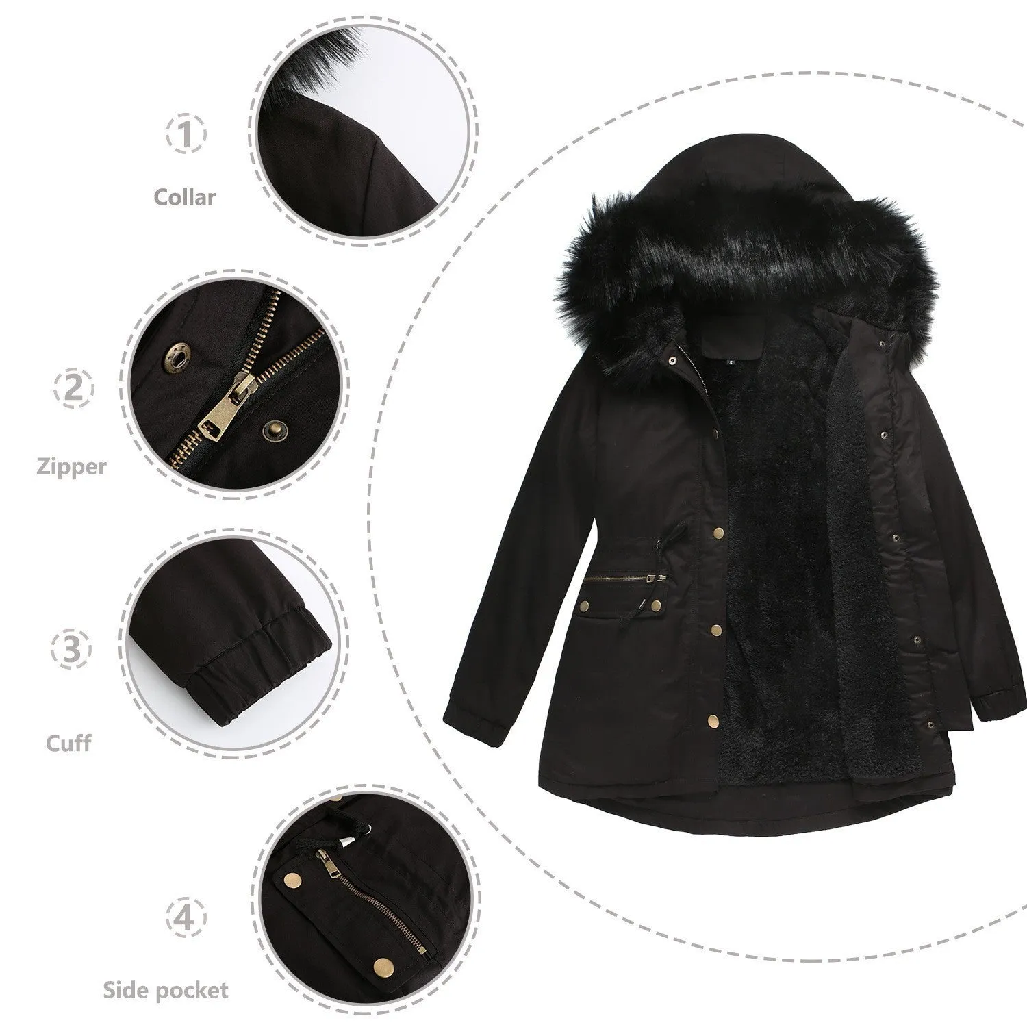 Cappotto Donna in Cotone