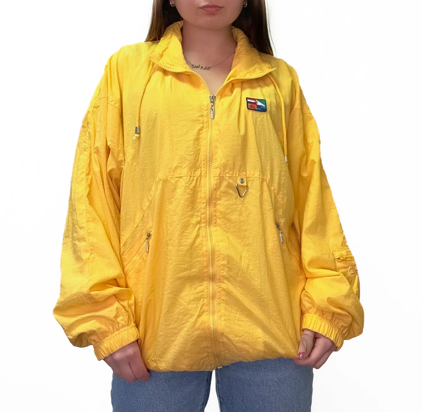 Catalina Yellow Puffy Windbreaker Jacket