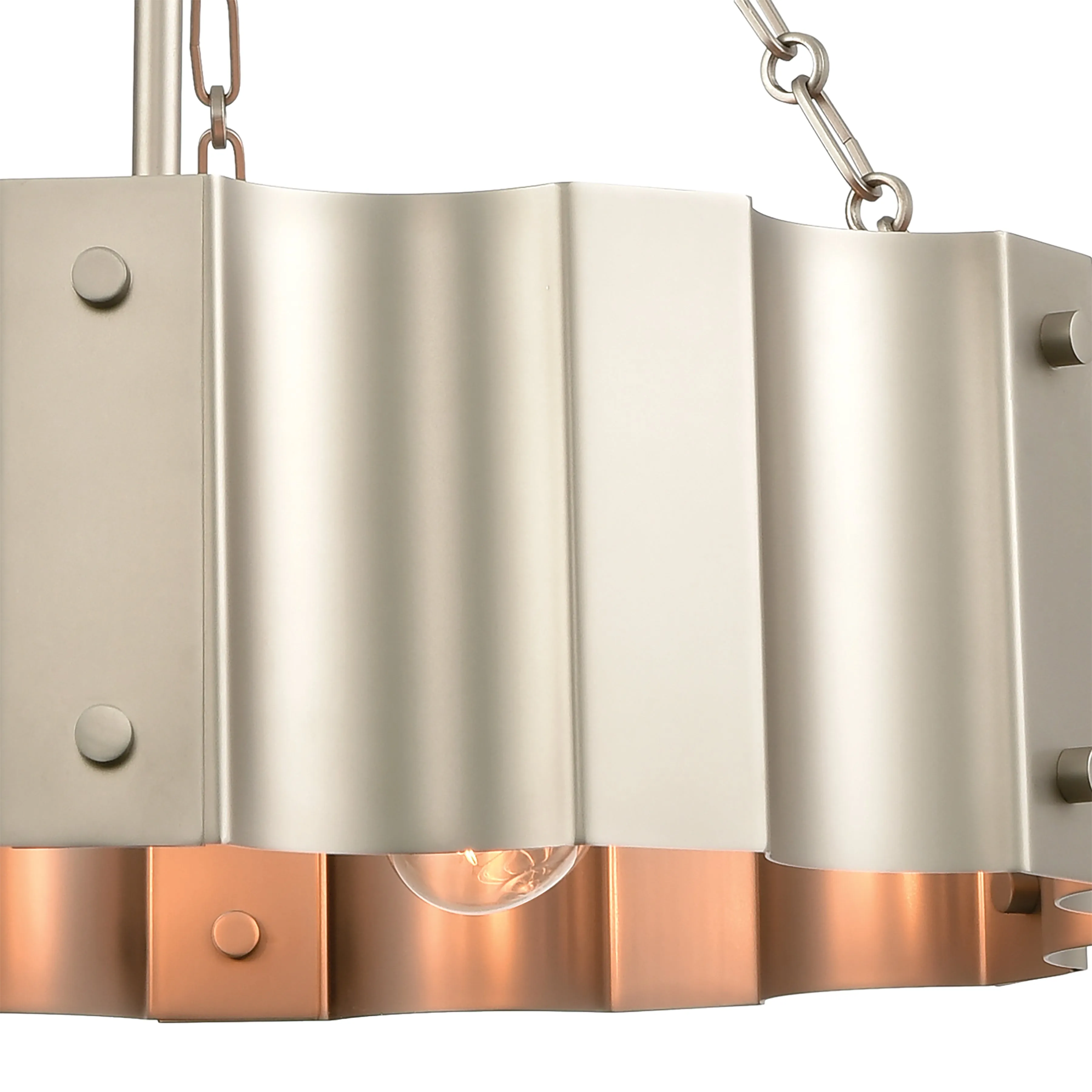 Clausten 21" 4 Light Chandelier in Matte Nickel