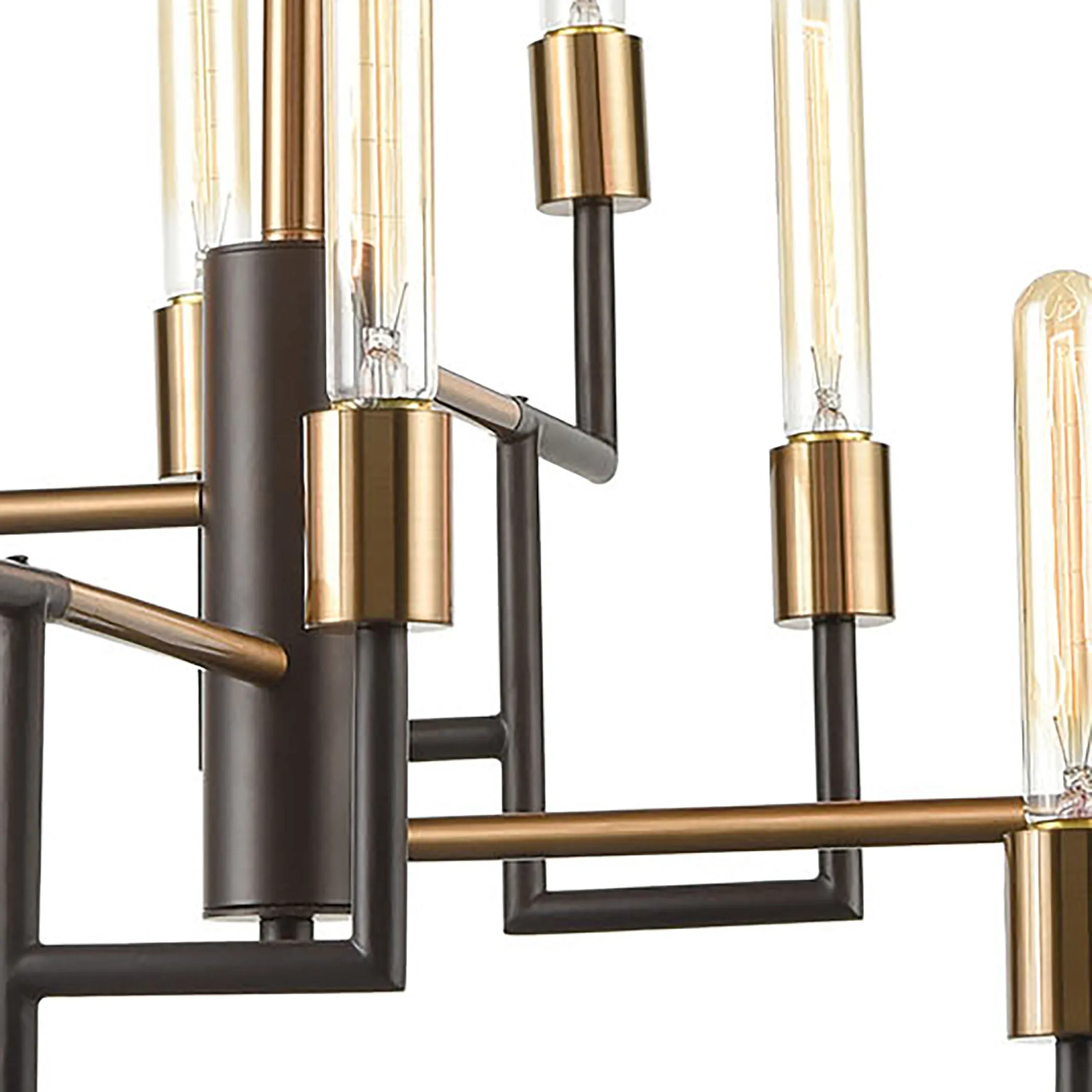 Congruency 29" 12 Light Chandelier in Oil Rubbed Bronze
