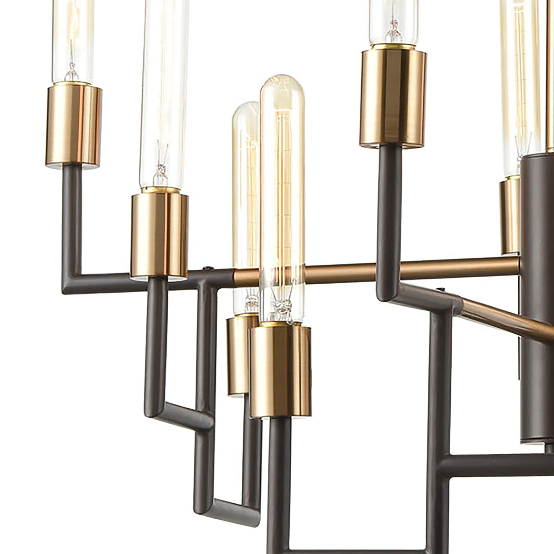 Congruency 29" 12 Light Chandelier in Oil Rubbed Bronze
