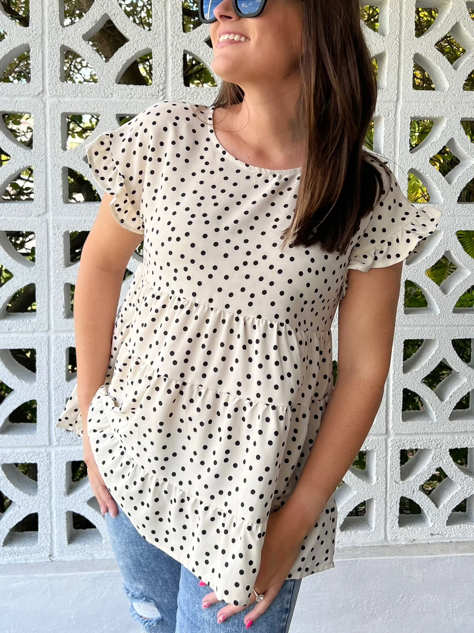 Dreamy Look Top In White
