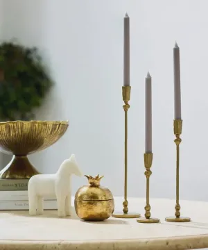 Eddie Gold Candle Holder - Large