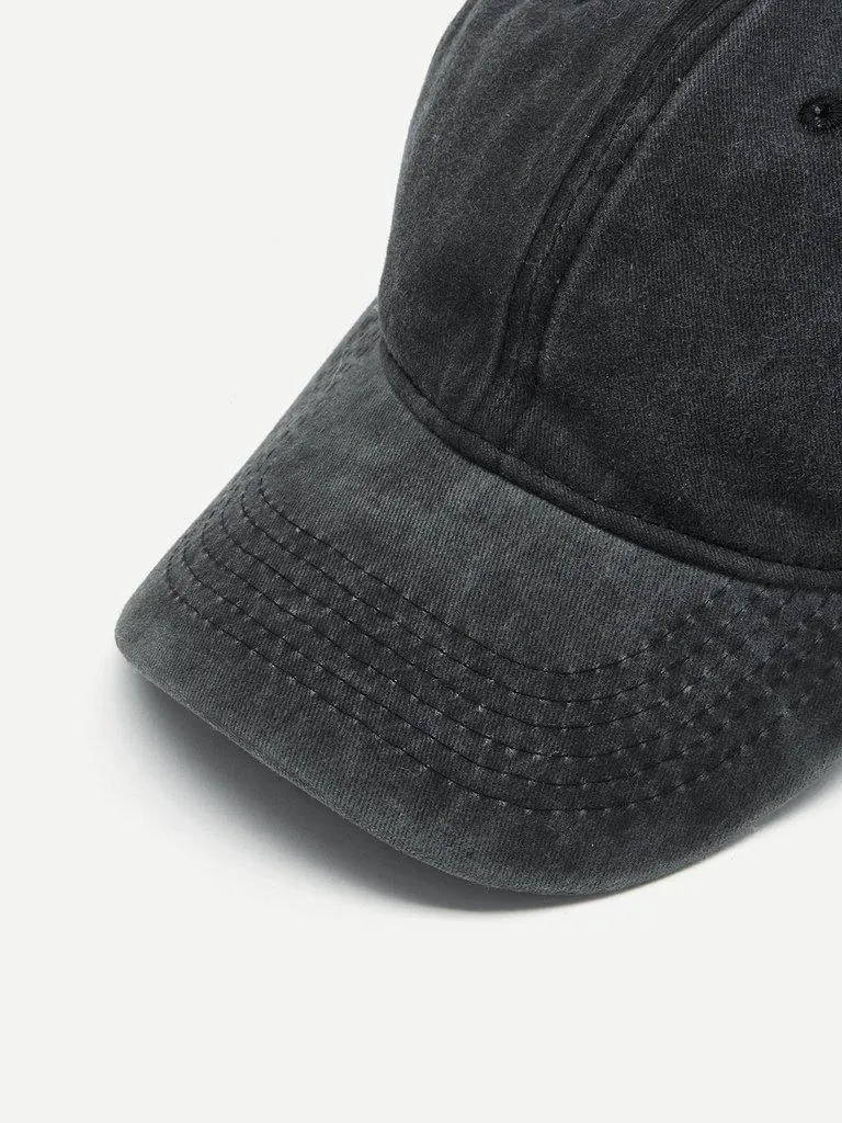 Embroidered Hole Detail Baseball Cap
