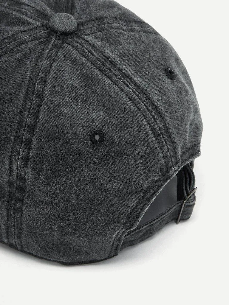 Embroidered Hole Detail Baseball Cap