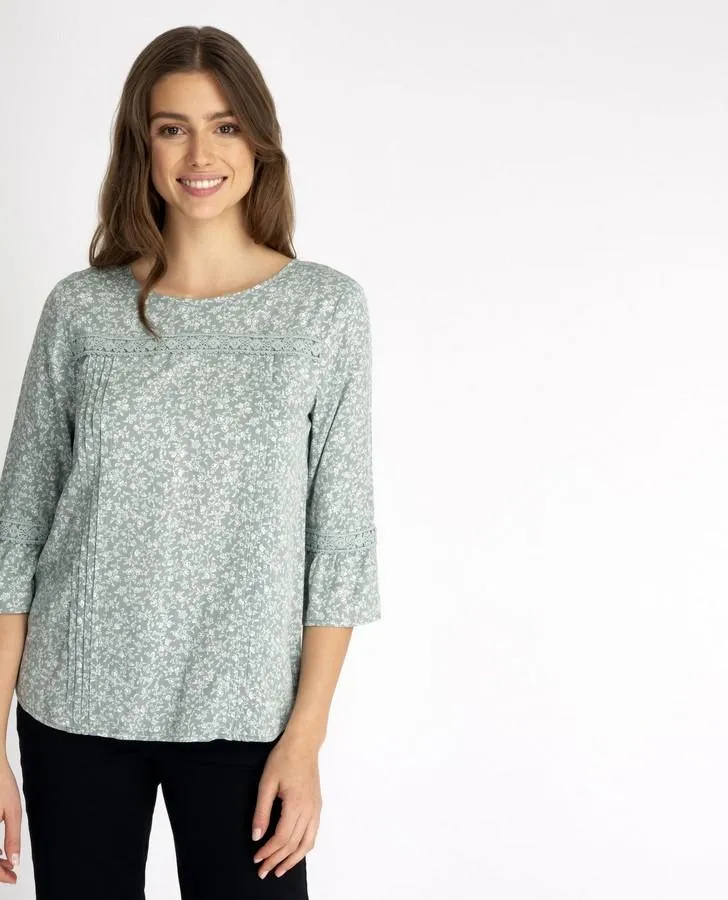 Eucalyptus Trailing Floral Blouse