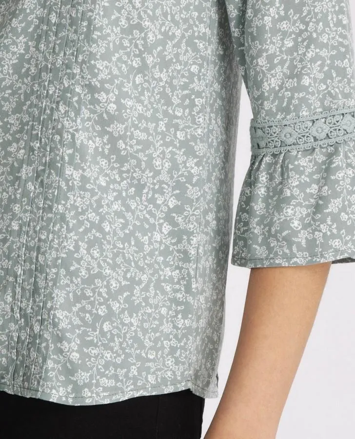 Eucalyptus Trailing Floral Blouse