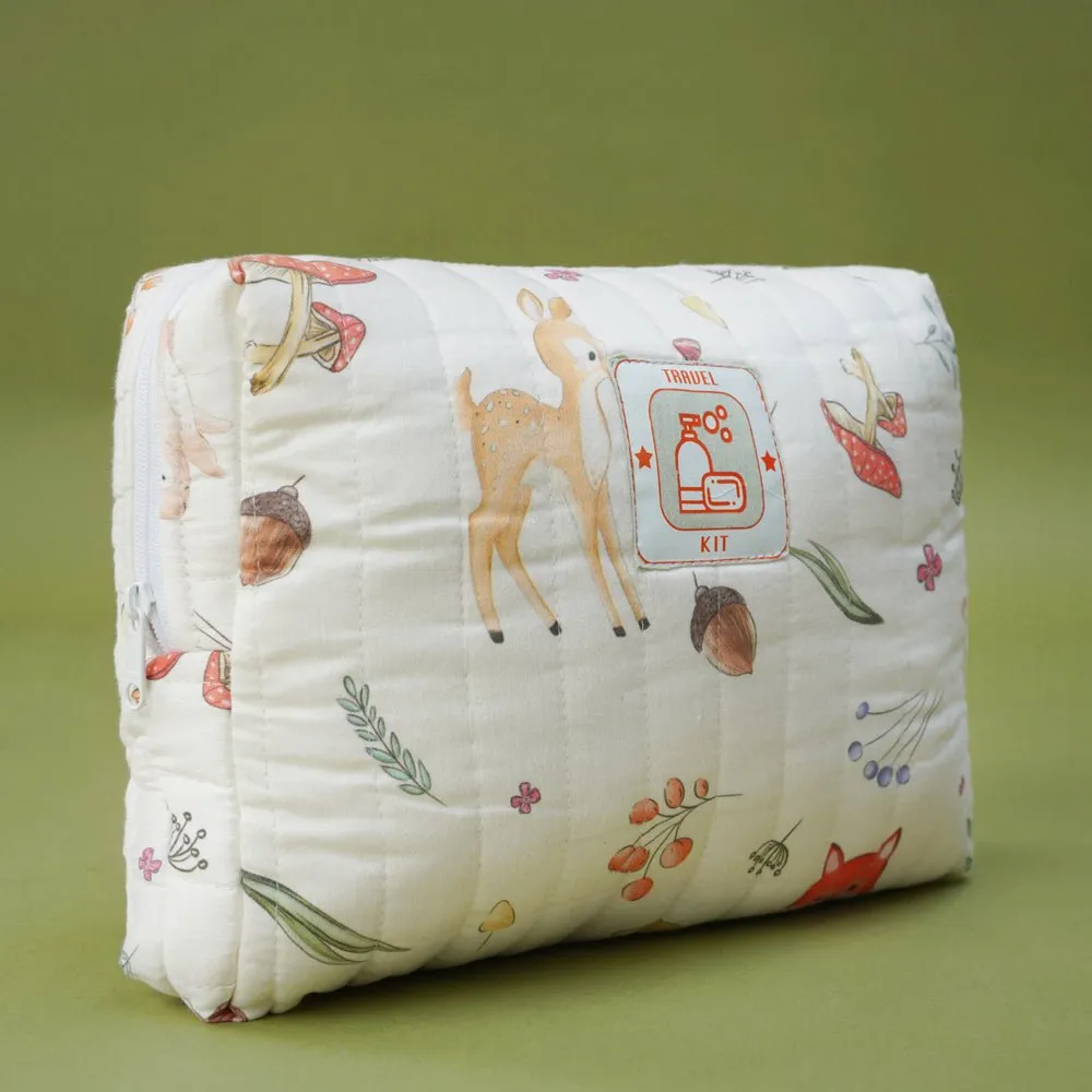 Fancy Fluff Organic Cotton Travel Kit- Woodland