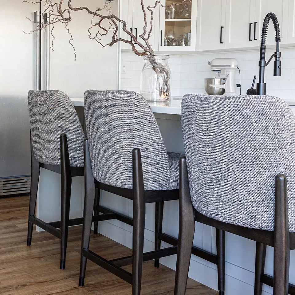 Fawcett Counter Stool | Dark Base | Pepper