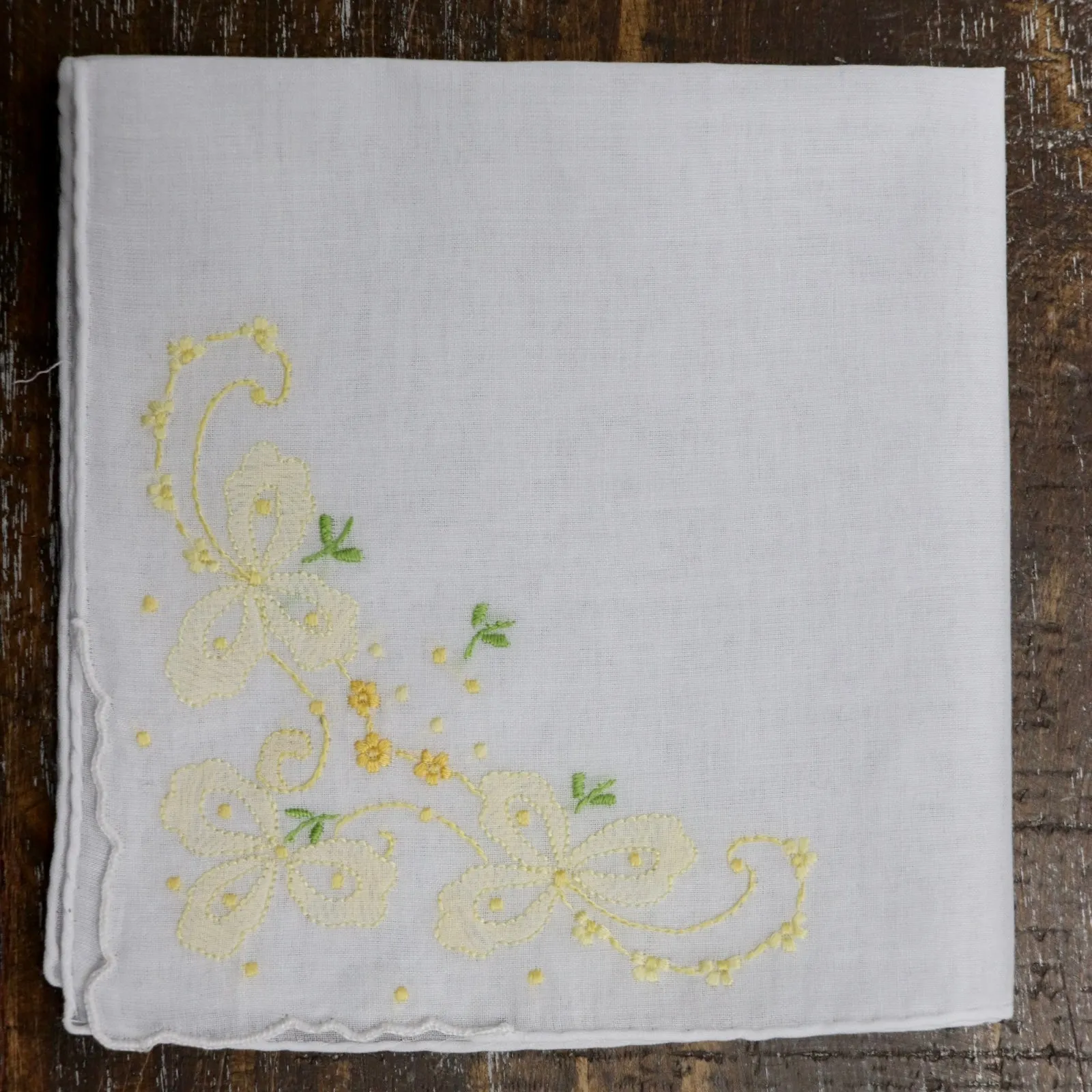 Filigree Linen Handkerchief