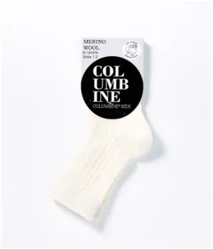 Girl's Texture Merino Crew  Sock