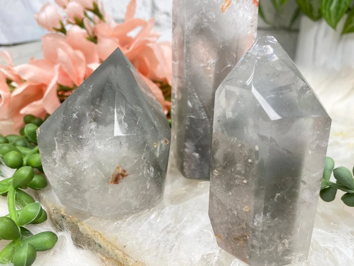 Gray Lithium Quartz Points