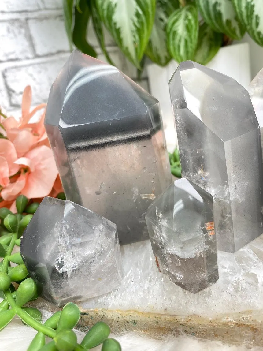 Gray Lithium Quartz Points
