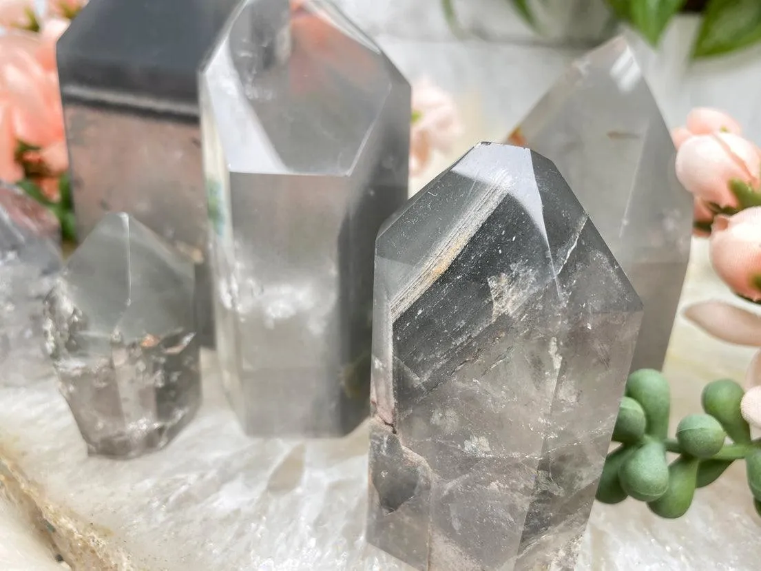 Gray Lithium Quartz Points