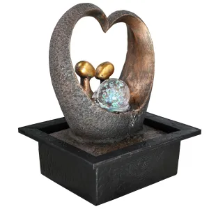 Heart Water Feature Outdoor With LED