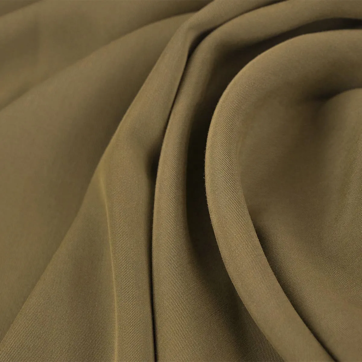 Khaki Lyocell Twill Fabric 98725