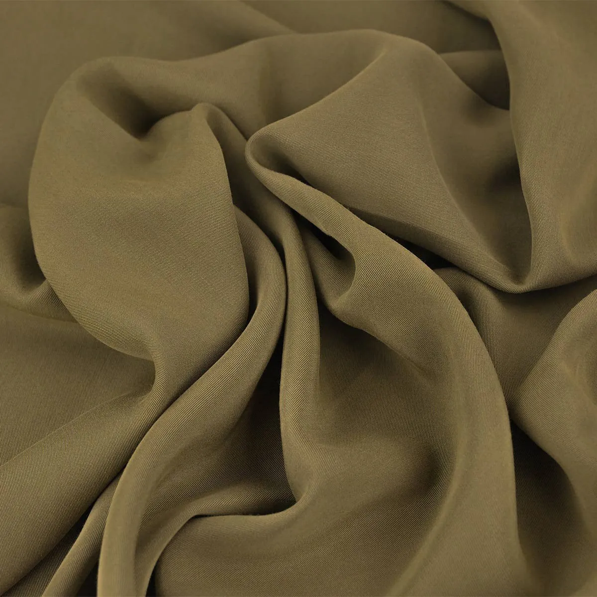 Khaki Lyocell Twill Fabric 98725