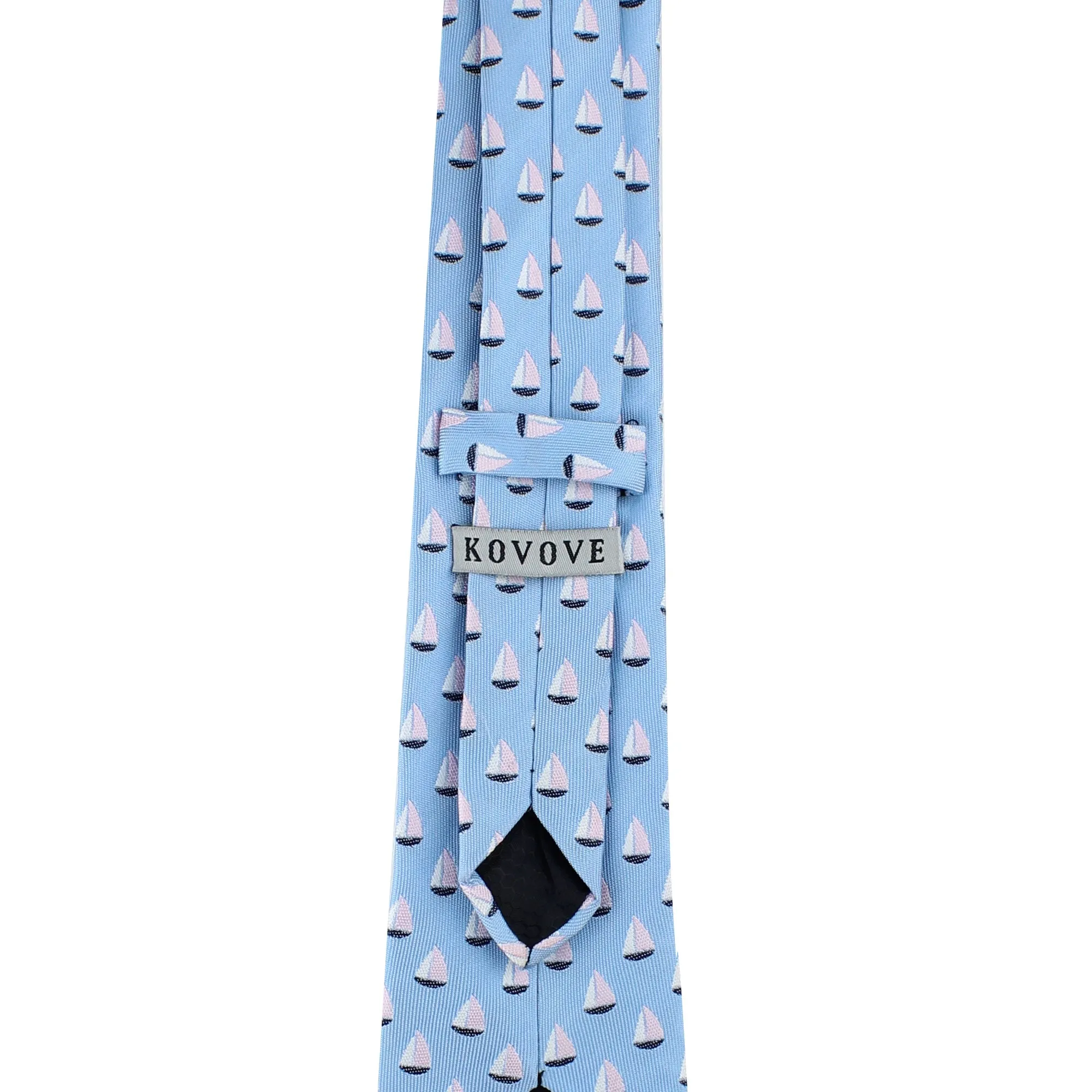 Kovove Cyan Abstract Neck Tie For Men