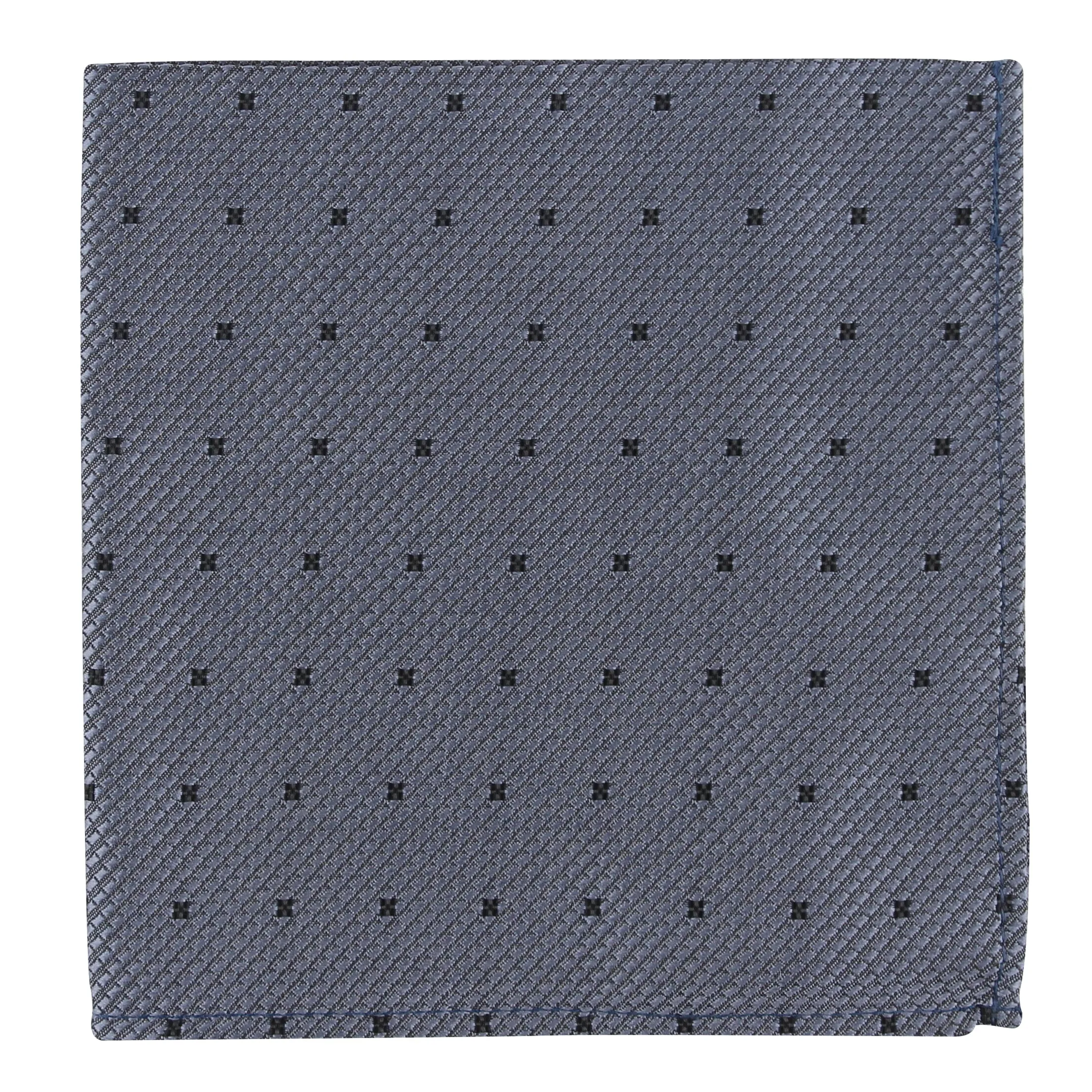 Kovove The Radiance Square Grey Pocket Square For Men