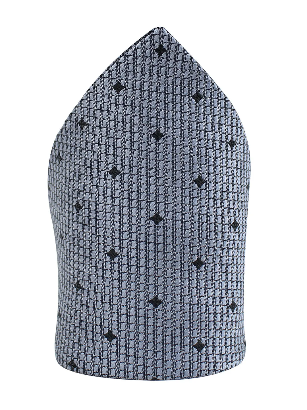 Kovove The Radiance Square Grey Pocket Square For Men