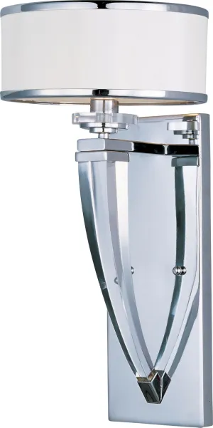 Metro 17.5" Single Light Wall Sconce in Polished Chrome