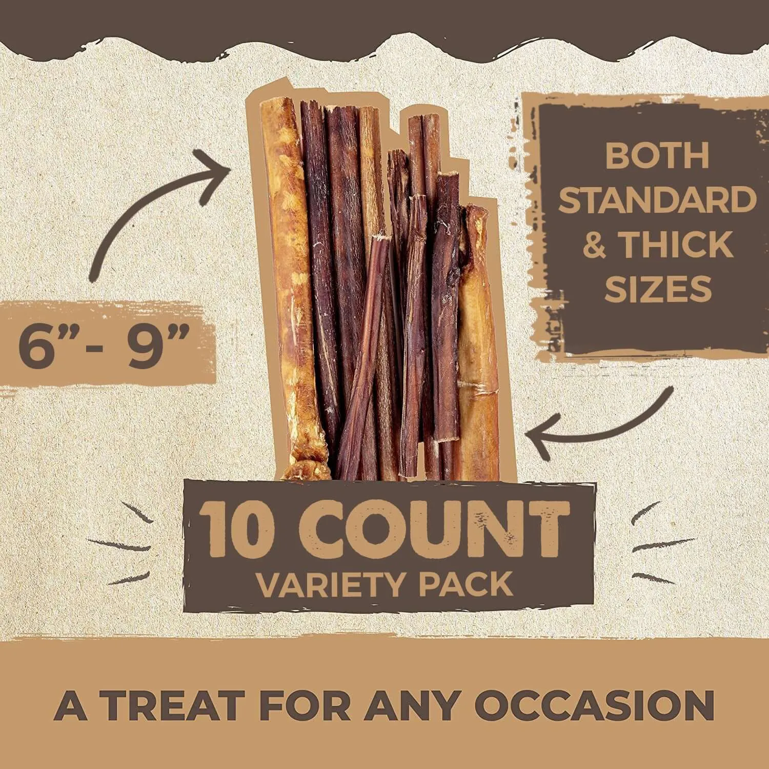 Mighty Paw Naturals Bully Sticks: All-Natural Dog Chews for Healthy Teeth and Gums