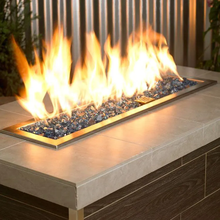 Pacific Blue Reflective 1/2" Fire Glass