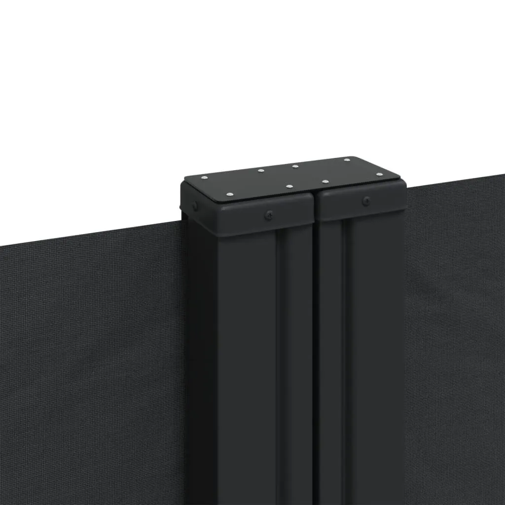 Retractable Side Awning Black 160x1200 cm