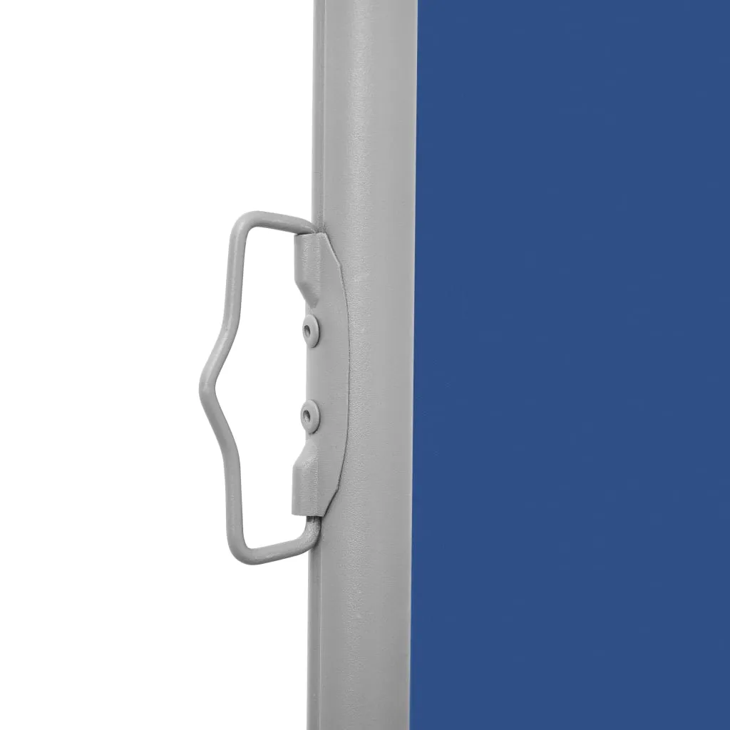 Retractable Side Awning Blue 120x600 cm