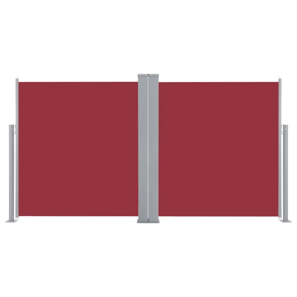 Retractable Side Awning Red 100x600 cm