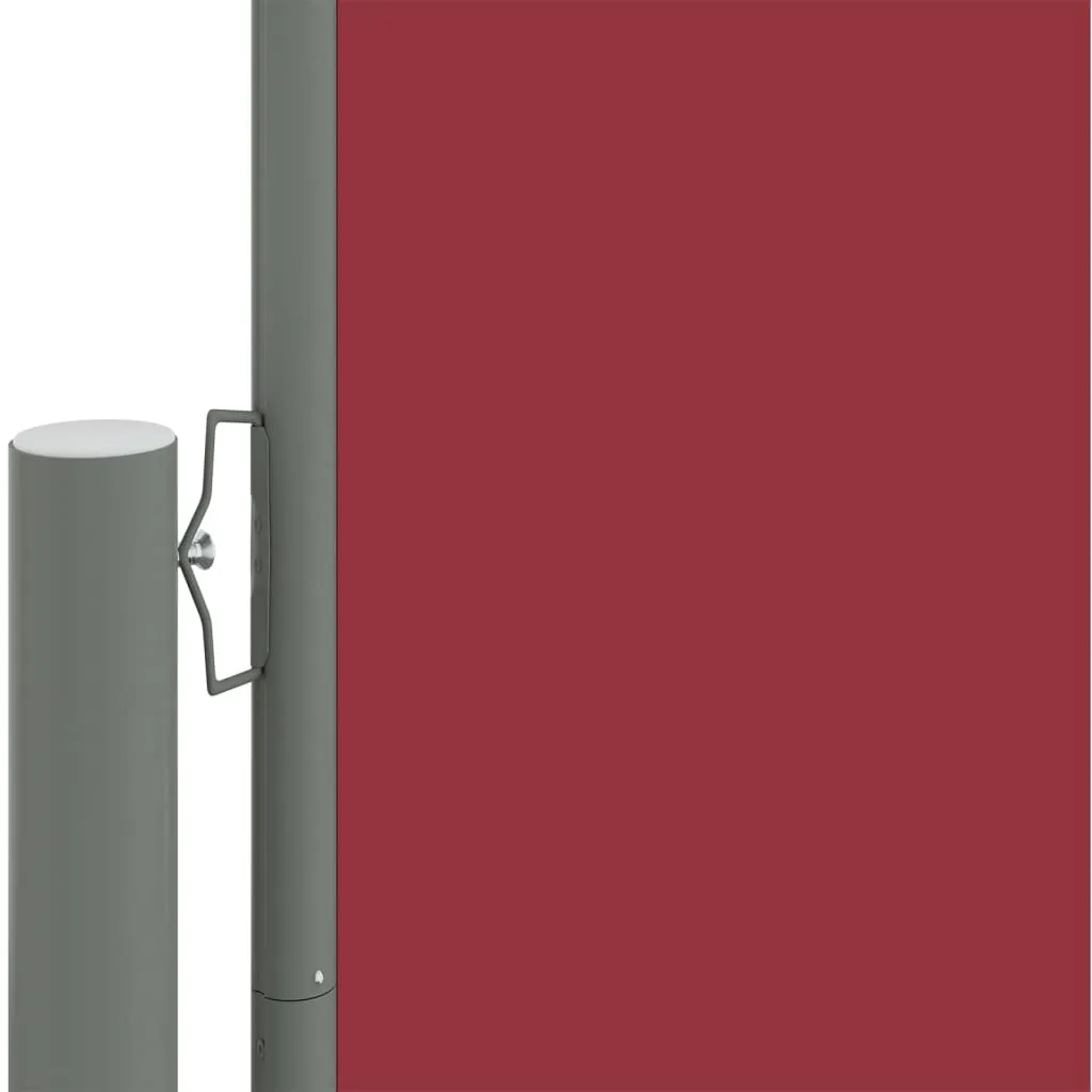 Retractable Side Awning Red 200x1200 cm