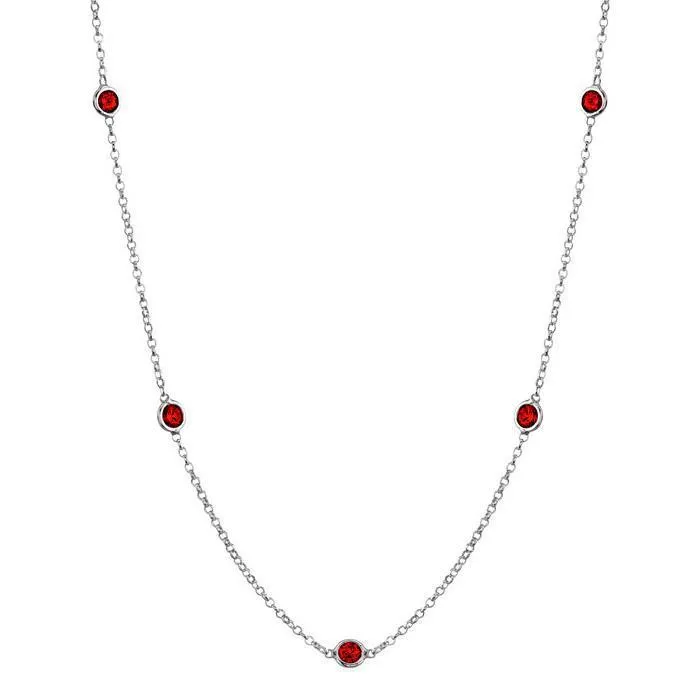 Ruby Station Necklace
