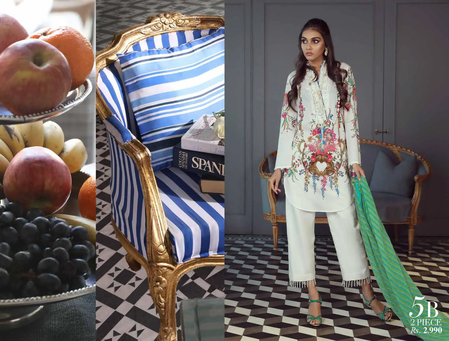 Sana Safinaz Muzlin Lawn Collection 2019 – 05B - Spring Fever