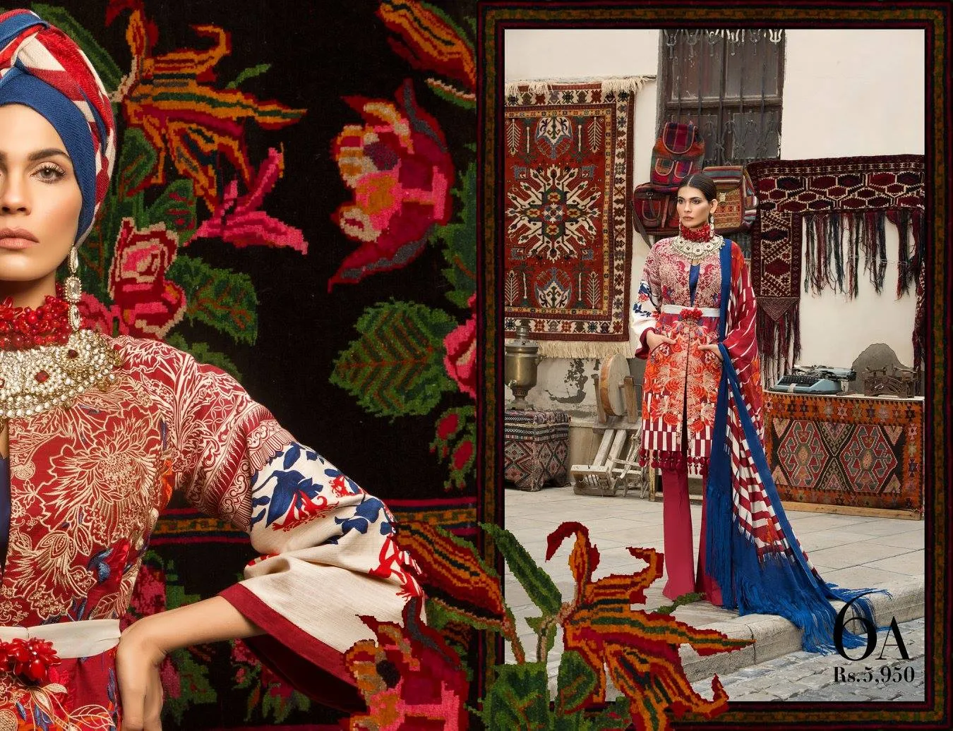 Sana Safinaz Winter Shawl Collection 2017 – 06A