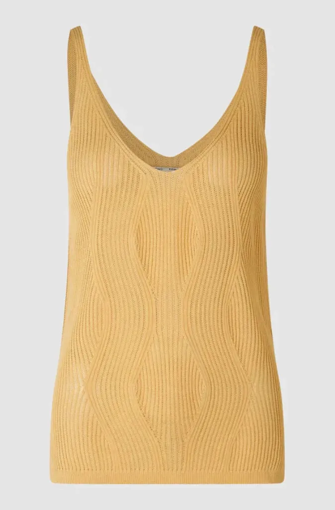 Second Female Amalfi Knit Top in Golden Fleece