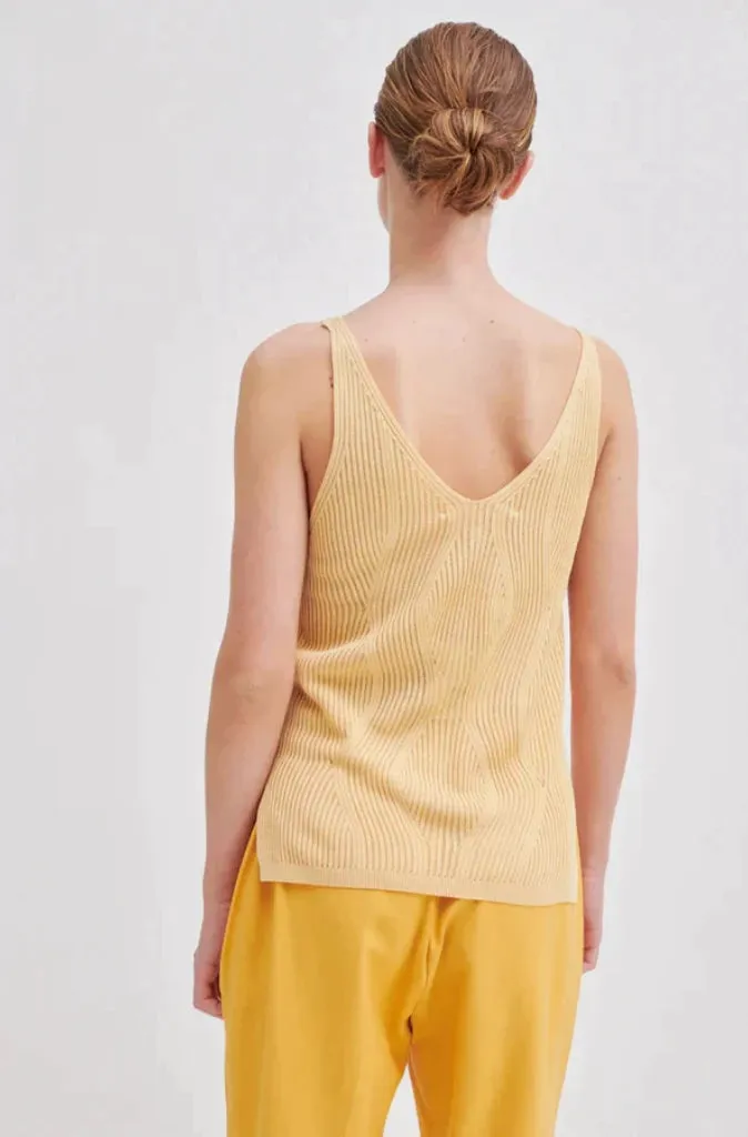 Second Female Amalfi Knit Top in Golden Fleece