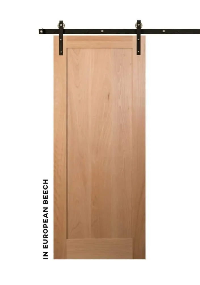 Shaker Classic Single Panel Sliding Barn Style Door