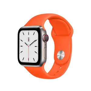 Silicone Sports Bands Compatible With Apple Watch Band for 38MM 40MM 41MM L/XL-Orange